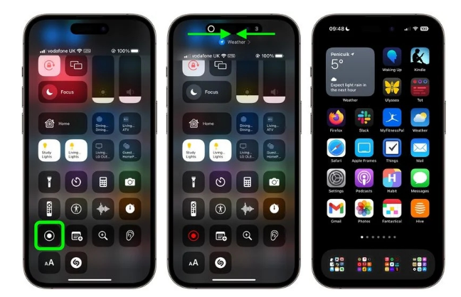 定日苹果手机维修分享iPhone14录屏如何隐藏灵动岛和红色指示器 