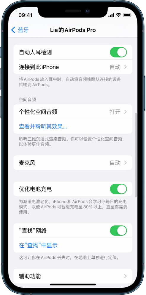 定日苹果手机维修分享如何通过 iPhone “查找”功能定位 AirPods 