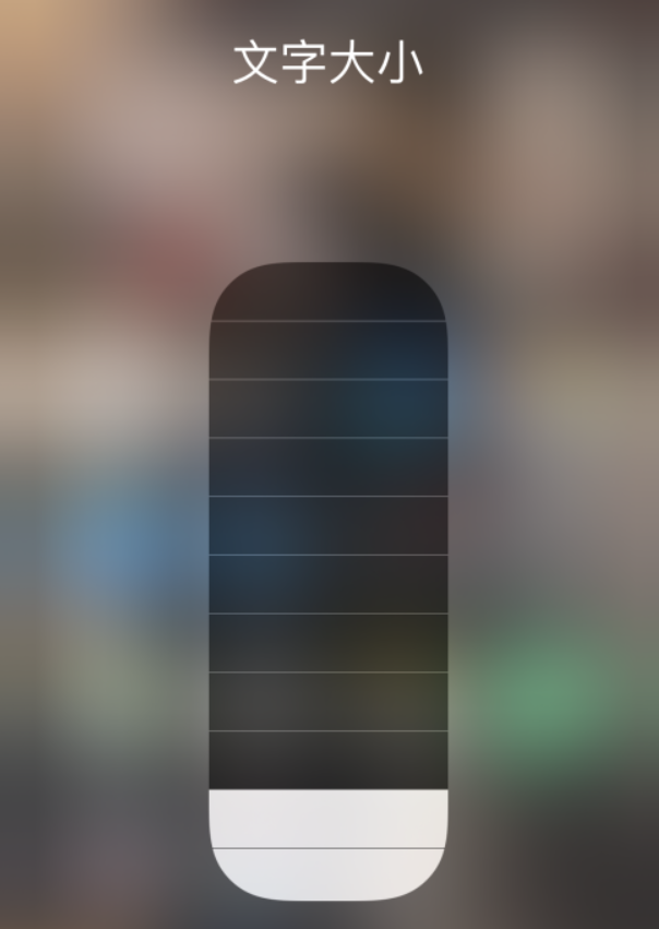 定日苹果手机维修分享小技巧：在 iPhone 控制中心快速调节字体大小 