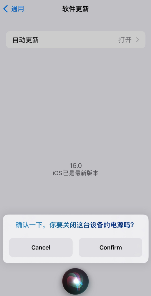 定日苹果手机维修分享iOS 16 新功能：呼叫 Siri 即可让 iPhone 关机 