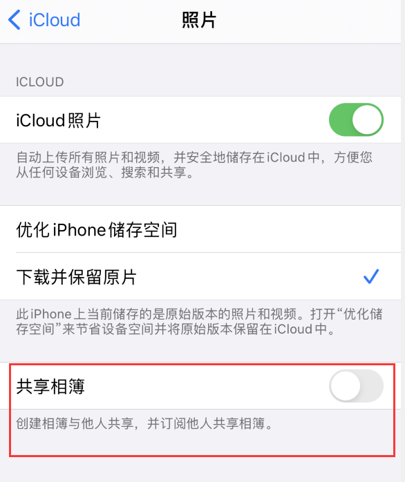 定日苹果手机维修分享iPhone 总是收到共享相簿广告，如何解决 