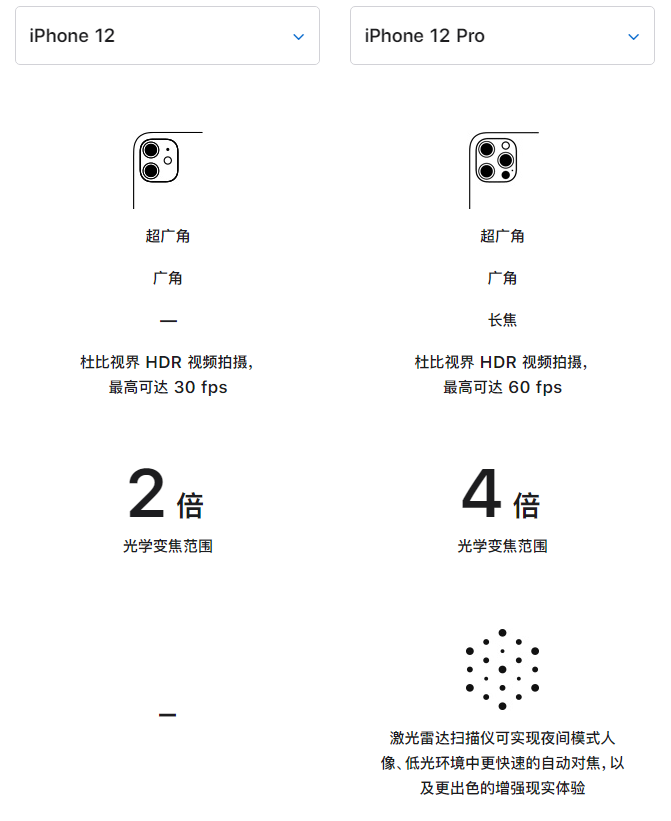 定日苹果手机维修分享苹果 iPhone 12 与 iPhone 12 Pro 选哪款 